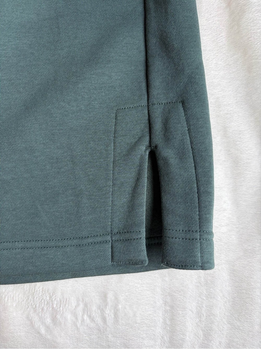 Nike Phoenix Fleece Women's High-Waisted Wide-Leg Sweatpants Green - Picture 4 of 9